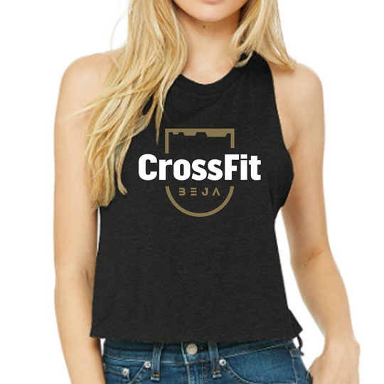 Racerback Crop Tank - CrossFit Beja | Ladies Crop Tanks - CrossFit Beja