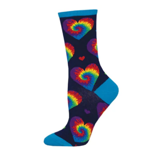 I Heart tie dye - Calcetines para mujer