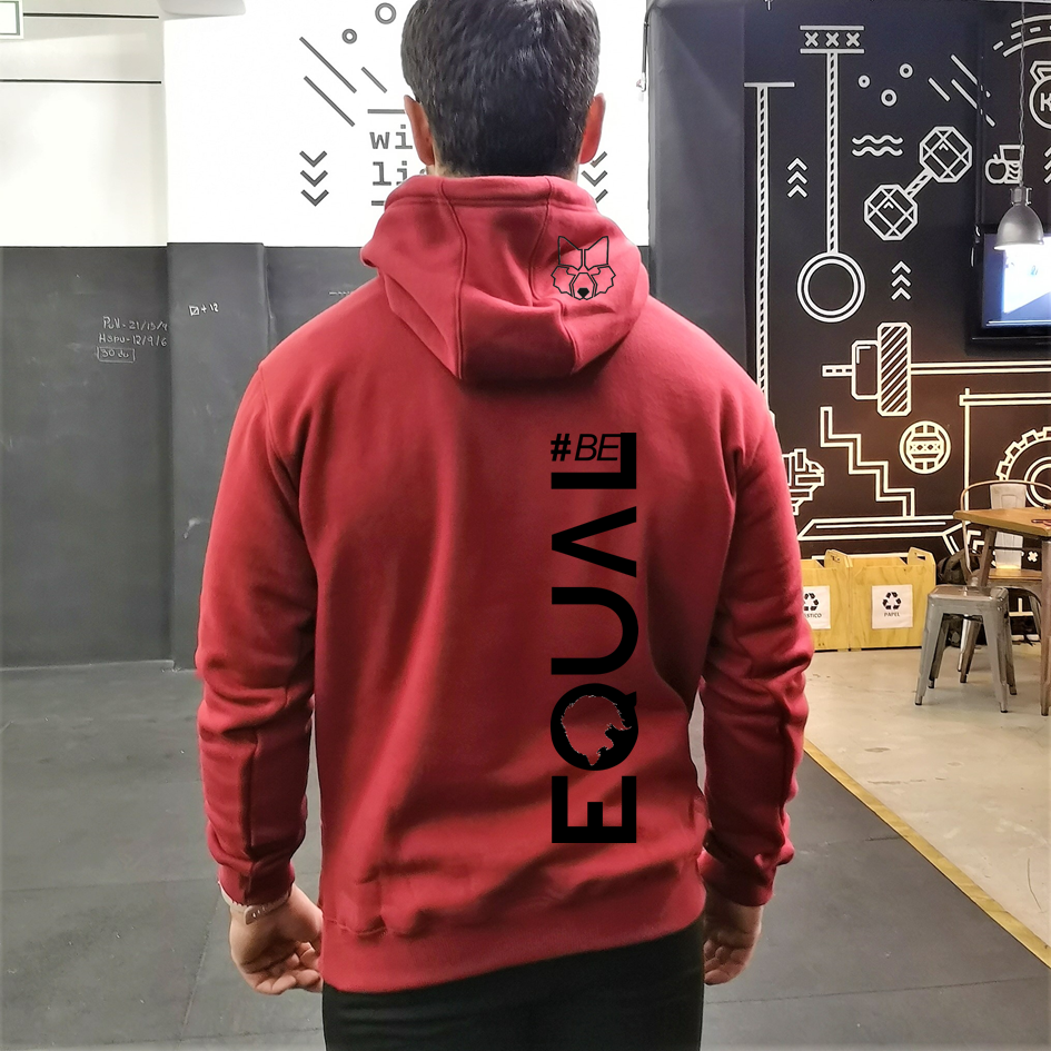 Pullover Hoodie Unisex D. Red Equal Box CrossFit | D. Red Unisex Pullover Hoodie - Equal Box CrossFit