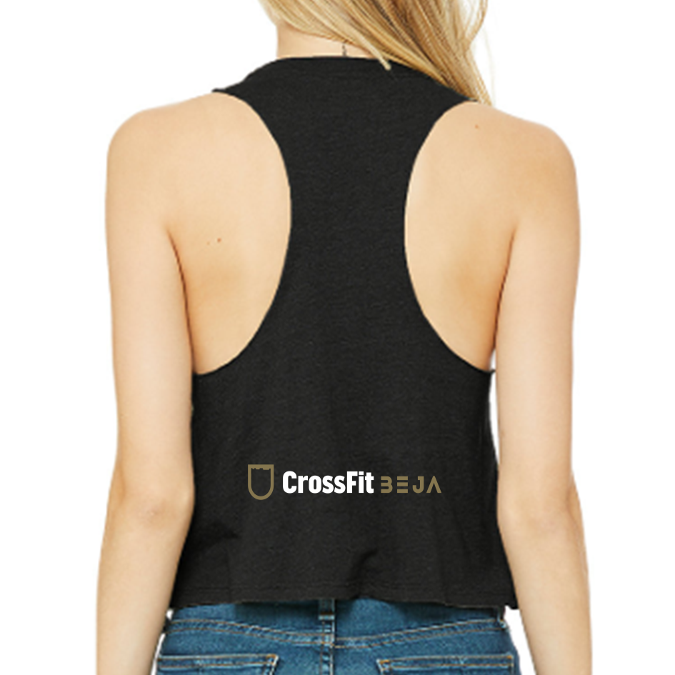 Racerback Crop Tank - CrossFit Beja | Ladies Crop Tanks - CrossFit Beja