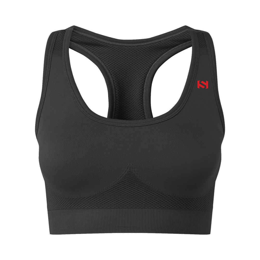 Twin MountainBlack - Sport Bra