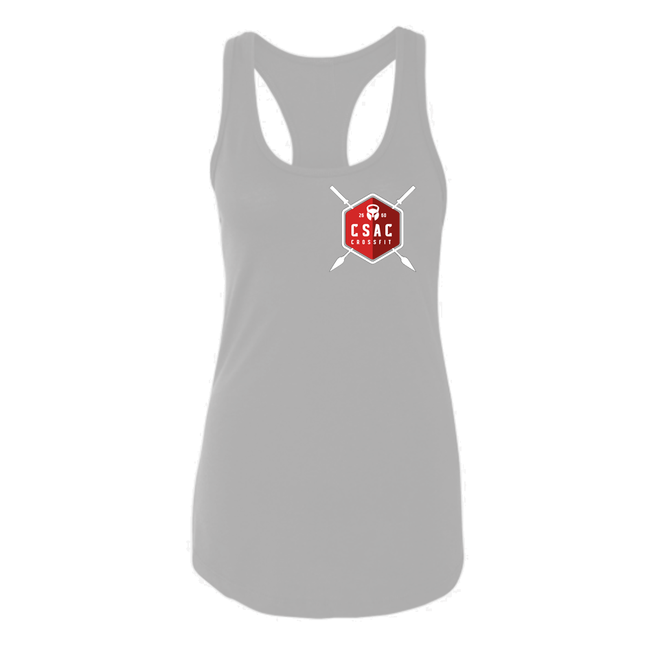 Top Tank CSAC CrossFit - Black & Grey  | CSAC CrossFit Racerback Tank - Black & Grey