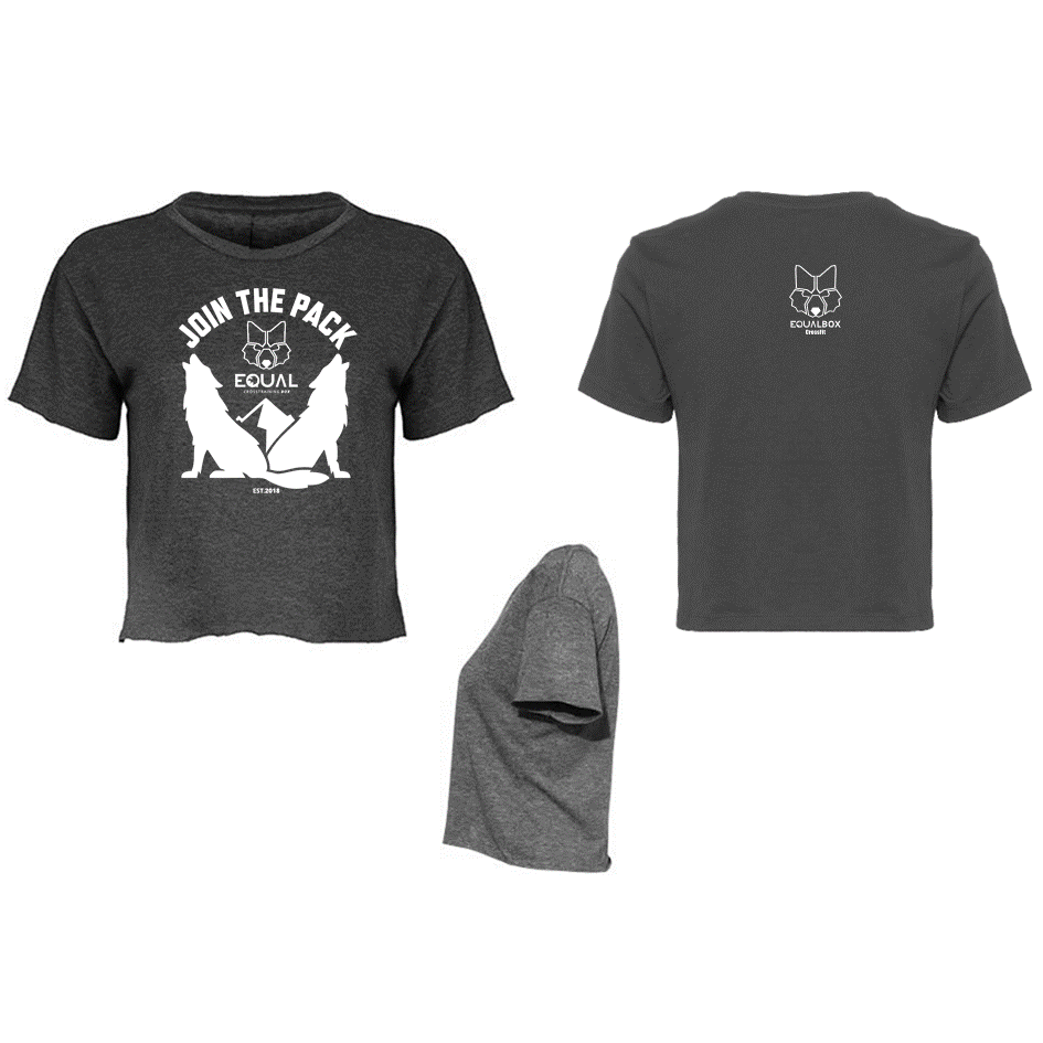 Camiseta corta Equal Box CrossFit - Gris oscuro