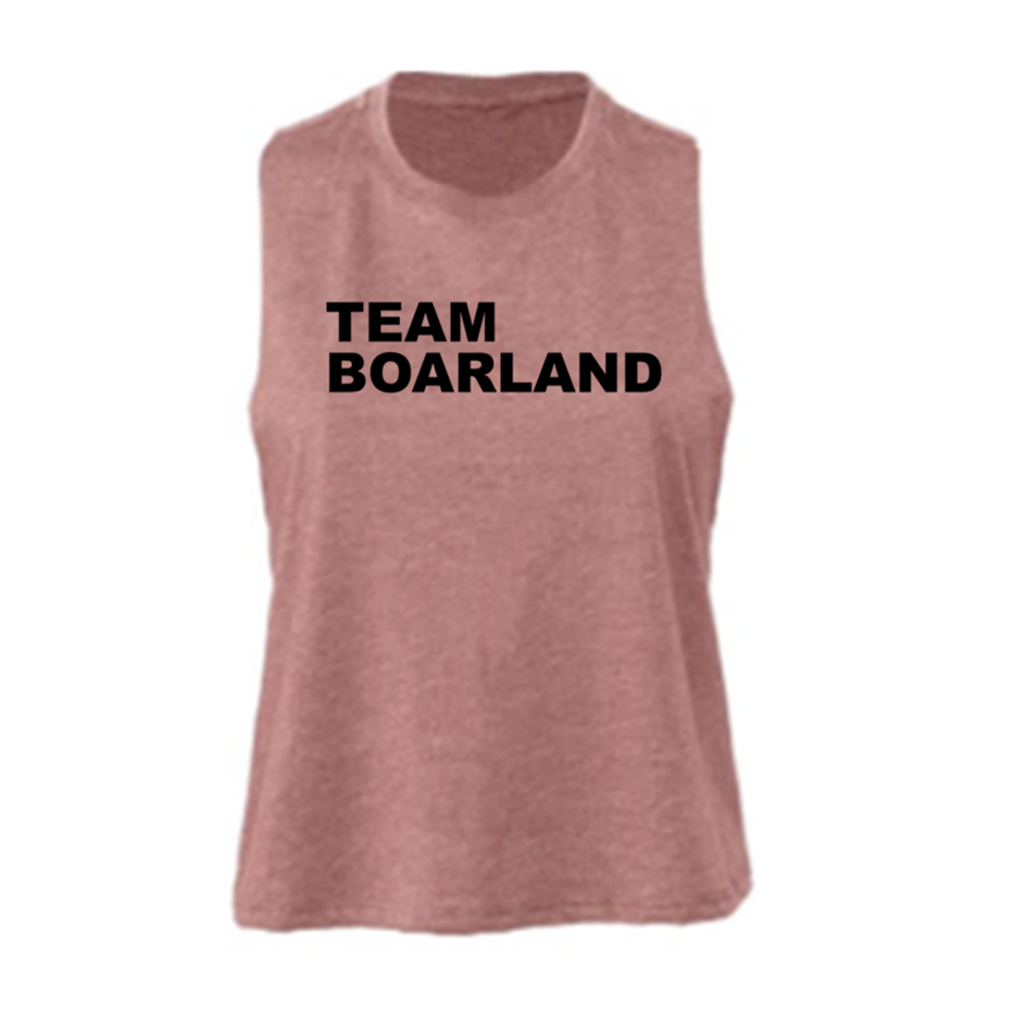 Crop Tank Rose - CrossFit Boarland Edição Limitada TEC 2022 | Ladies Crop Tank Rose- Boarland CrossFit Limited Edition TEC 2022