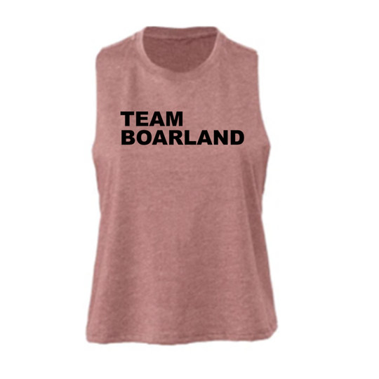 Crop Tank Rose - CrossFit Boarland Limited Edition TEC 2022 | Ladies Crop Tank Rose- Boarland CrossFit Limited Edition TEC 2022