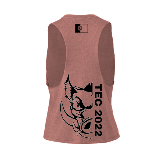 Crop Tank Rose - CrossFit Boarland Edição Limitada TEC 2022 | Ladies Crop Tank Rose- Boarland CrossFit Limited Edition TEC 2022