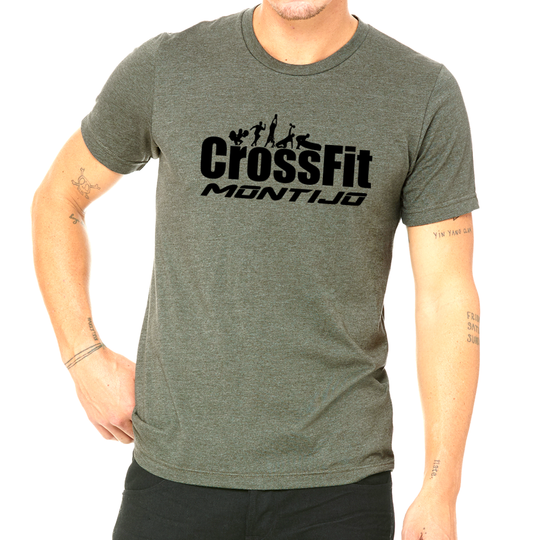 Camiseta CrossFit Montijo - Edición 2021 Verde Militar | Camiseta CrossFit Montijo para hombre - Edición 2021 Verde militar