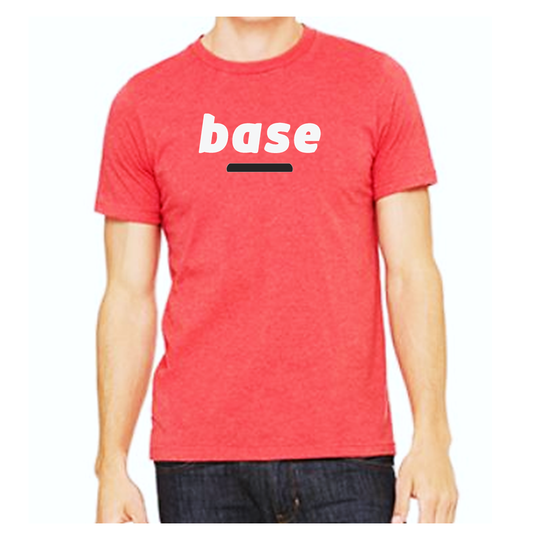 Box Base Men's T-Shirt - Red | Box Base Men T-Shirt - Red