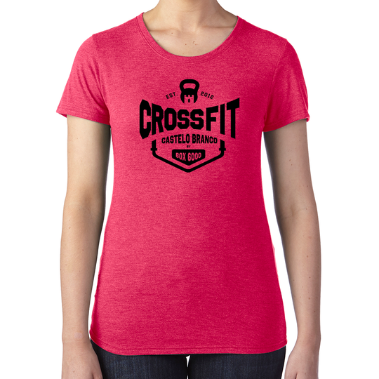 T-Shirts Femininas CrossFit Castelo Branco | Ladies customized t-shirts - CrossFit Castelo Branco