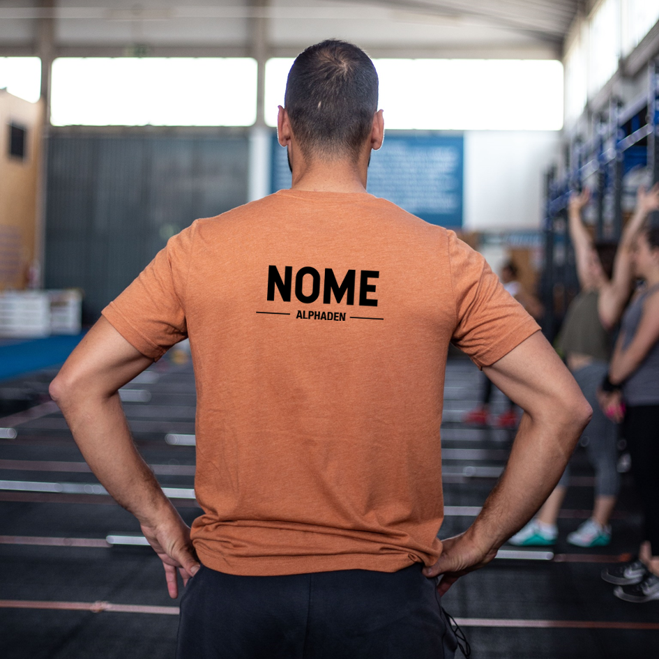 T-Shirt CrossFit Alphaden - Brick Orange