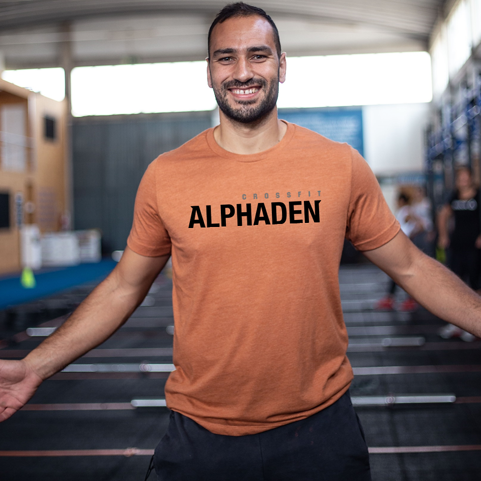 Camiseta CrossFit Alphaden - Naranja ladrillo | Camiseta CrossFit Alphaden Hombre - Naranja ladrillo