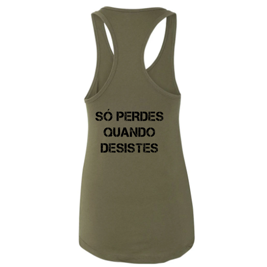 Top Tank CF Montijo - Edición 2021 Verde Militar | Camiseta sin mangas CF Montijo Racerback - Edición 2021 - Verde militar