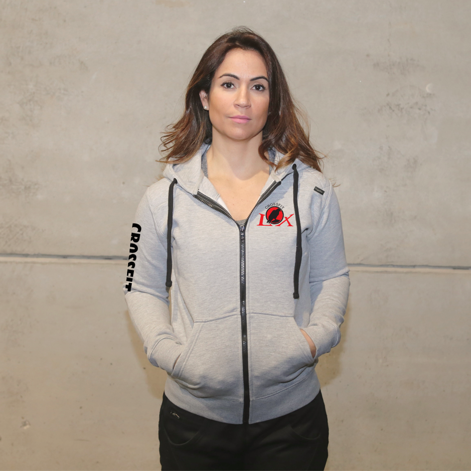 Chaquetas unisex - L. Gris CrossFit LX | Sudaderas con capucha unisex con cremallera completa - L. Gris - CrossFit LX