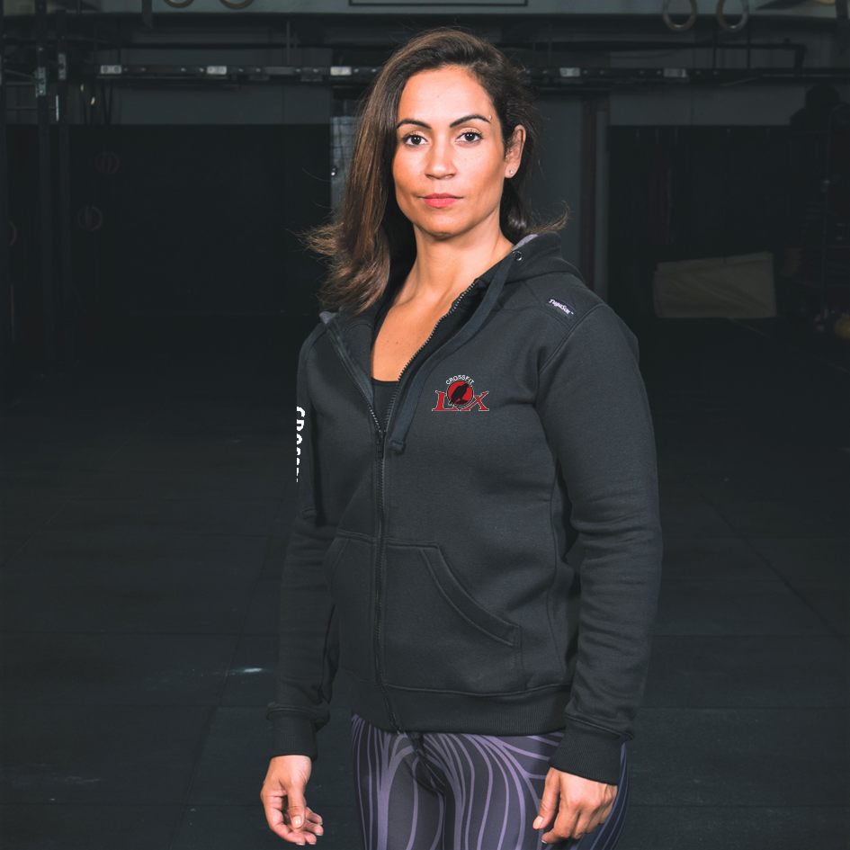 Chaquetas unisex - Negro CrossFit LX | Sudaderas unisex con cremallera completa -Negro- CrossFit LX