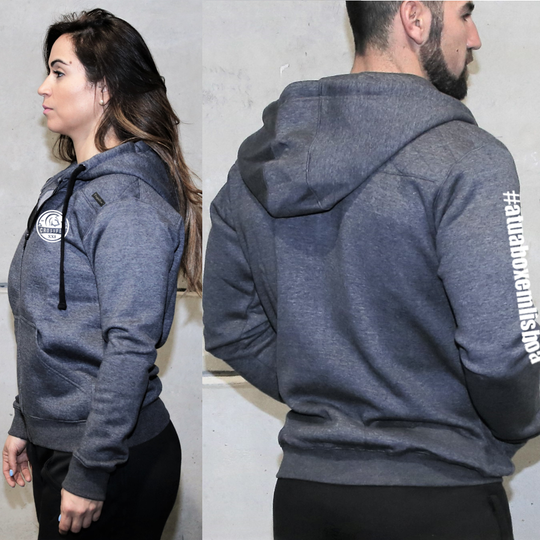 Unisex Zip-Up Hoodies - Gray - XXI CrossFit | Unisex Zip-Up hoodies- Grey- XXI CrossFit