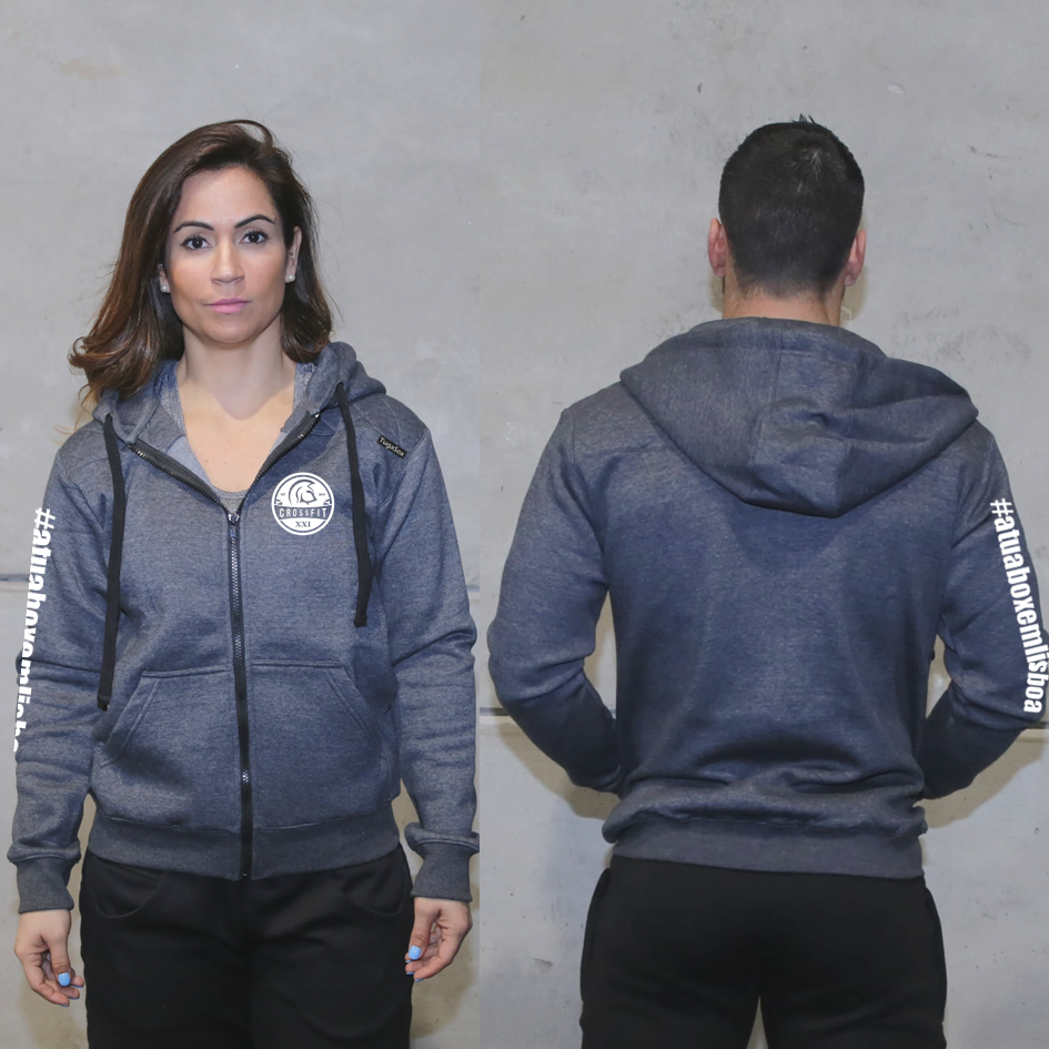 Unisex Zip-Up Hoodies - Gray - XXI CrossFit | Unisex Zip-Up hoodies- Grey- XXI CrossFit