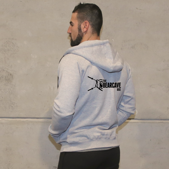 Casacos Unissexo - L. Grey - The Bear Cave Box | Unisex Zip-Up hoodies- L. Grey - The Bear Cave Box