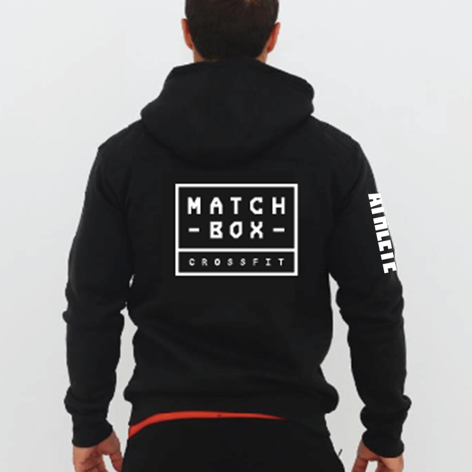 Casacos Unissexo Black- MatchBox CrossFit | Black Unisex Zip-Up hoodies-MatchBox CrossFit