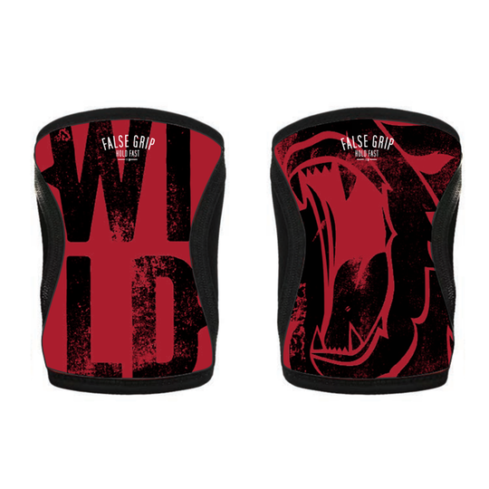 Wild Bear Knee Pads (Black/Red) | Wild Bear - Knee sleeves (Black/Red)