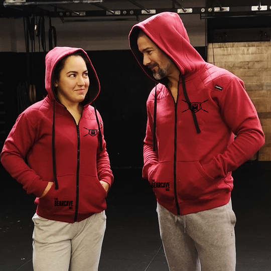 Unisex Jackets - D. Red- The Bear Cave Box | Unisex Zip-Up hoodies- D.Red - The Bear Cave Box